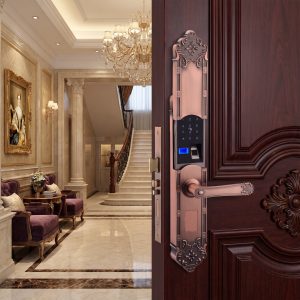 Alternative view of Khóa cửa thông minh tân cổ điển cao cấp AVOLOCK AC9701 – Giải pháp an toàn và đẳng cấp cho cửa gỗ biệt thự