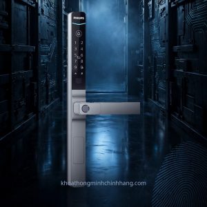 Khóa Tay Vân Tay 2 Mặt Cửa Nhôm Philips DDL611-18HBS