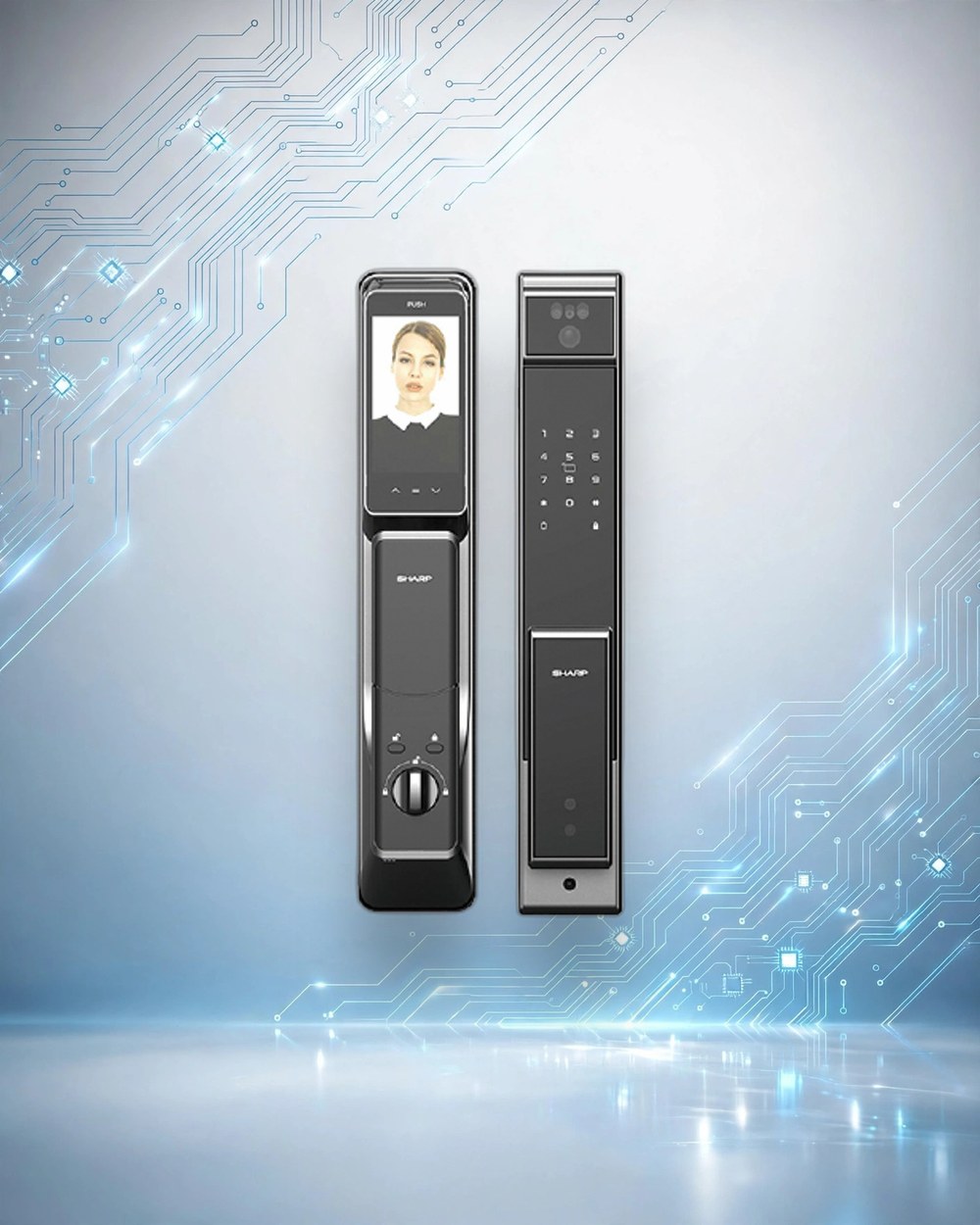 Khóa Mở Bằng Khuôn Mặt Face ID Sharp H2V