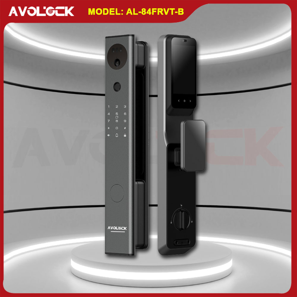 Chi tiết mặt trong khóa vân tay Avolock AL-80SRVT-B nơi chỉnh chế độ tự động khóa