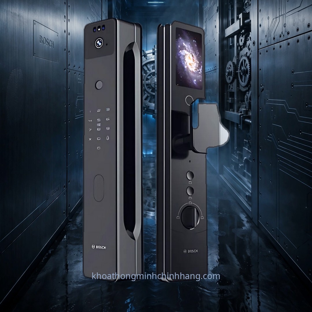 Khóa vân tay Bosch FU8 Plus FaceID quét tĩnh mạch lắp tại Nam Từ Liêm