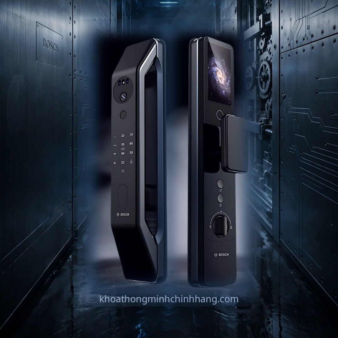 Khóa Bosch FU6 Plus Face ID camera lắp đặt khóa vân tay tại Thạch Thất