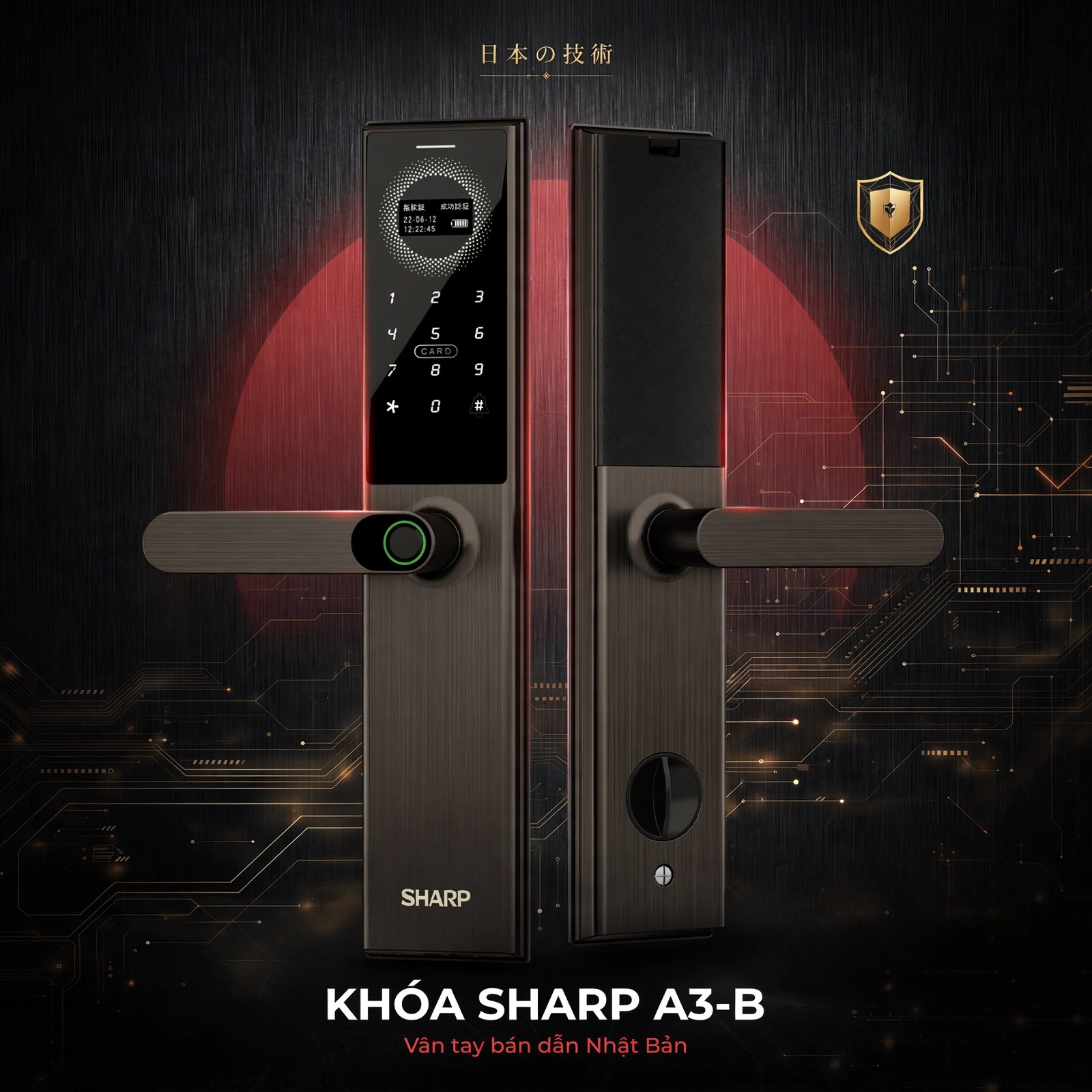 Khóa Vân Tay Sharp A3-B