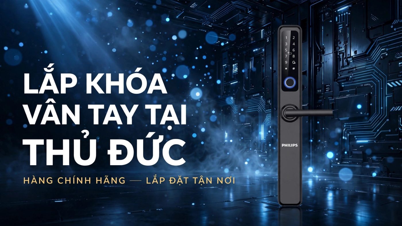 Lắp đặt khóa vân tay tận nơi tại TP. Thủ Đức, TP.HCM — hàng chính hãng
