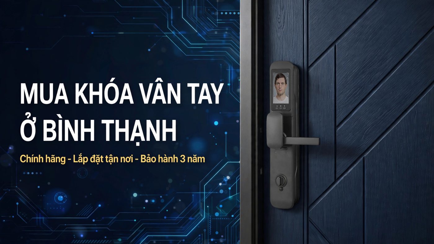 Mua khóa vân tay ở Bình Thạnh - chính hãng, lắp đặt tận nơi, bảo hành 3 năm