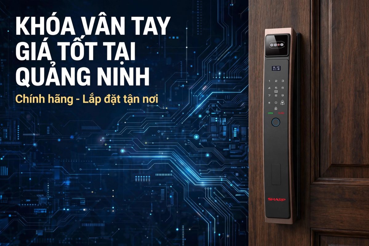 Khóa vân tay giá tốt tại Quảng Ninh lắp đặt tận nơi