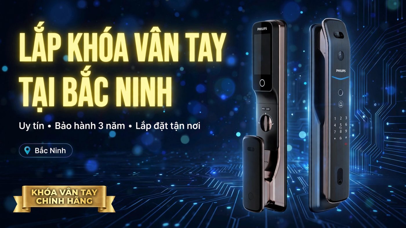 Lắp khóa vân tay tại Bắc Ninh uy tín cho nhà phố chung cư