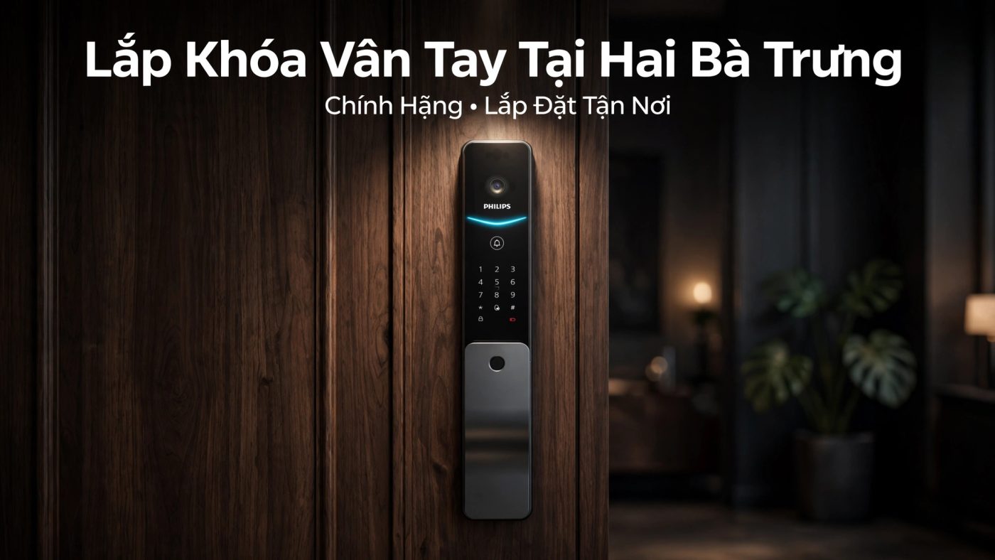Lắp khóa vân tay tại Hai Bà Trưng cho nhà phố, căn hộ