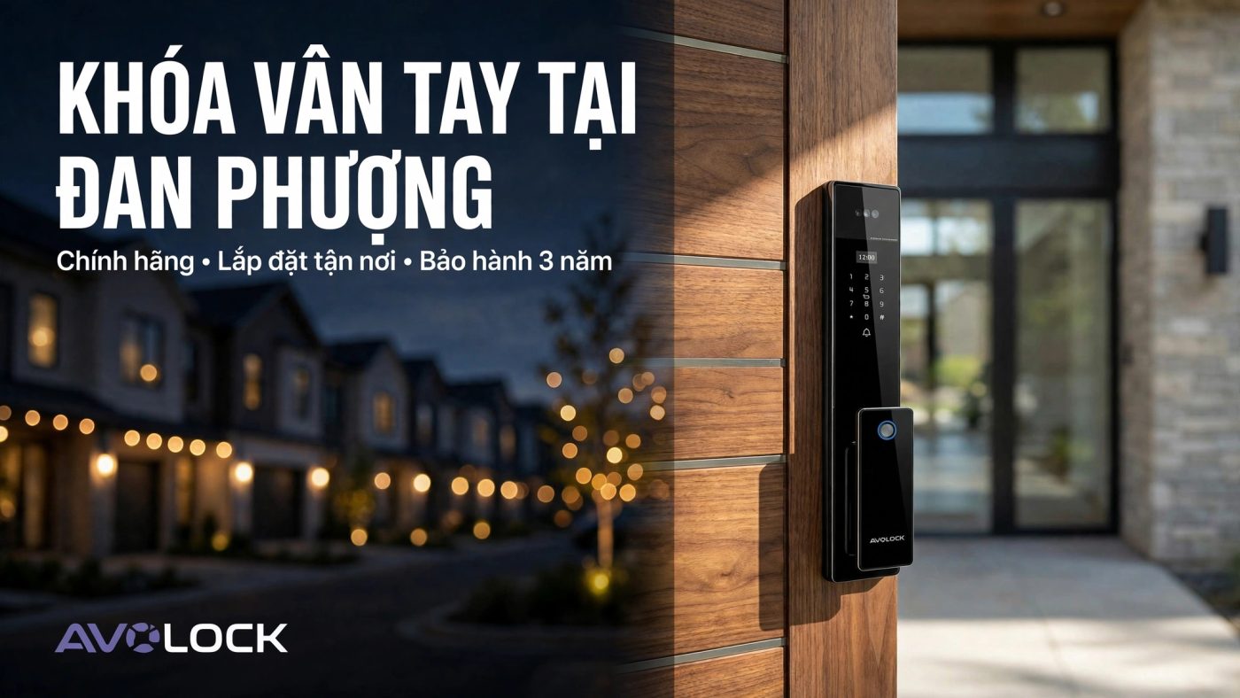 Khóa vân tay chính hãng tại Đan Phượng: kỹ thuật tận nơi