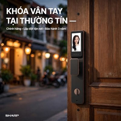 Khóa vân tay tại Thường Tín — lắp đặt tận nơi, hàng Sharp chính hãng 100%