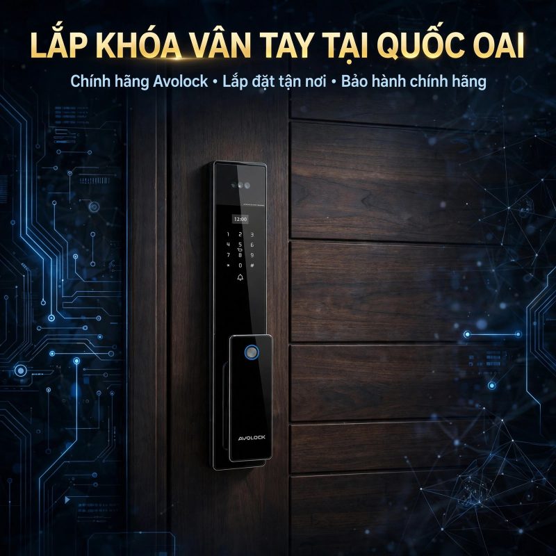 Khóa vân tay tại Quốc Oai — chính hãng Avolock, lắp đặt tận nơi