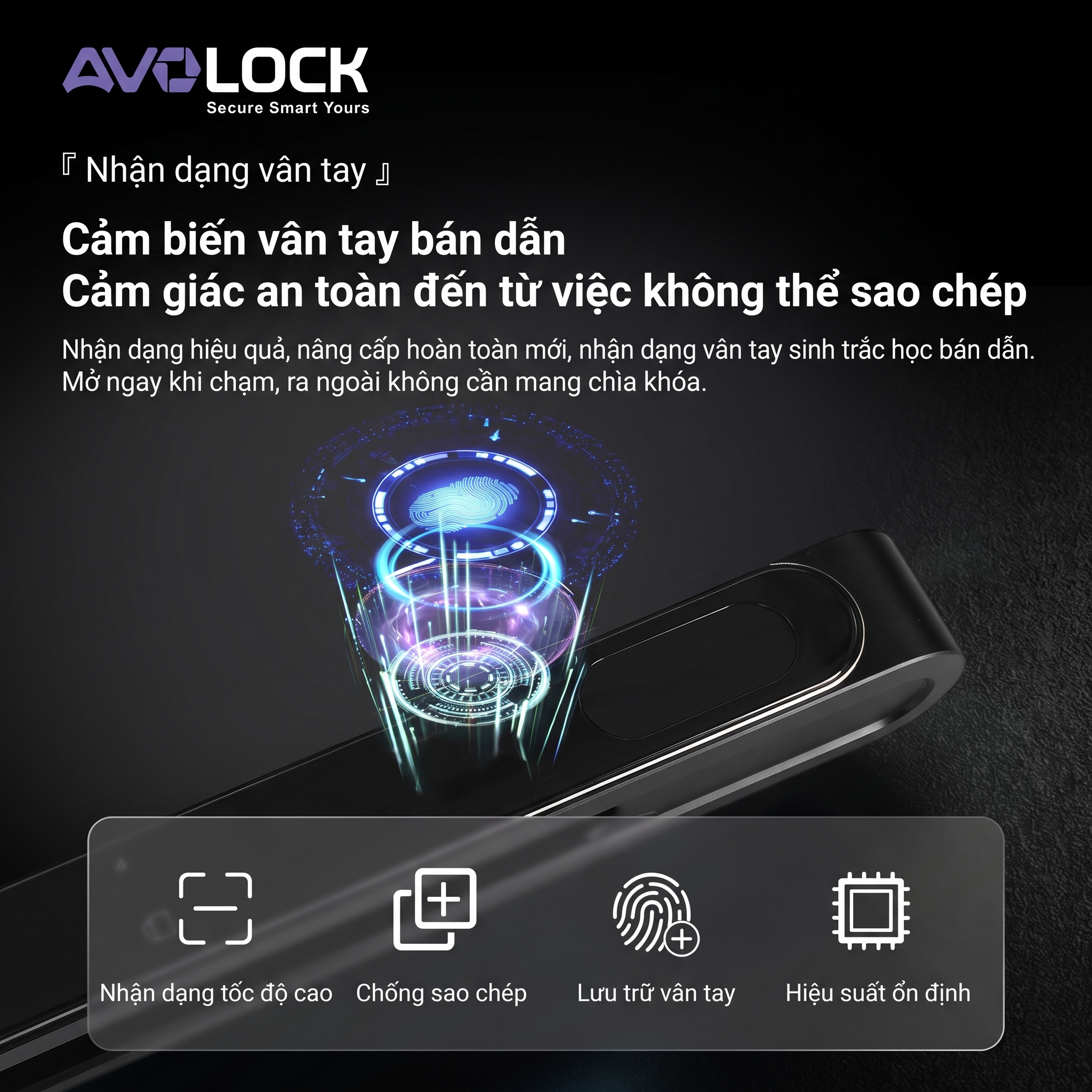 Khóa cửa thông minh Avolock AN559 – Giải pháp an ninh cao cấp cho cửa nhôm Xingfa và cửa nhôm hệ - Ảnh 4