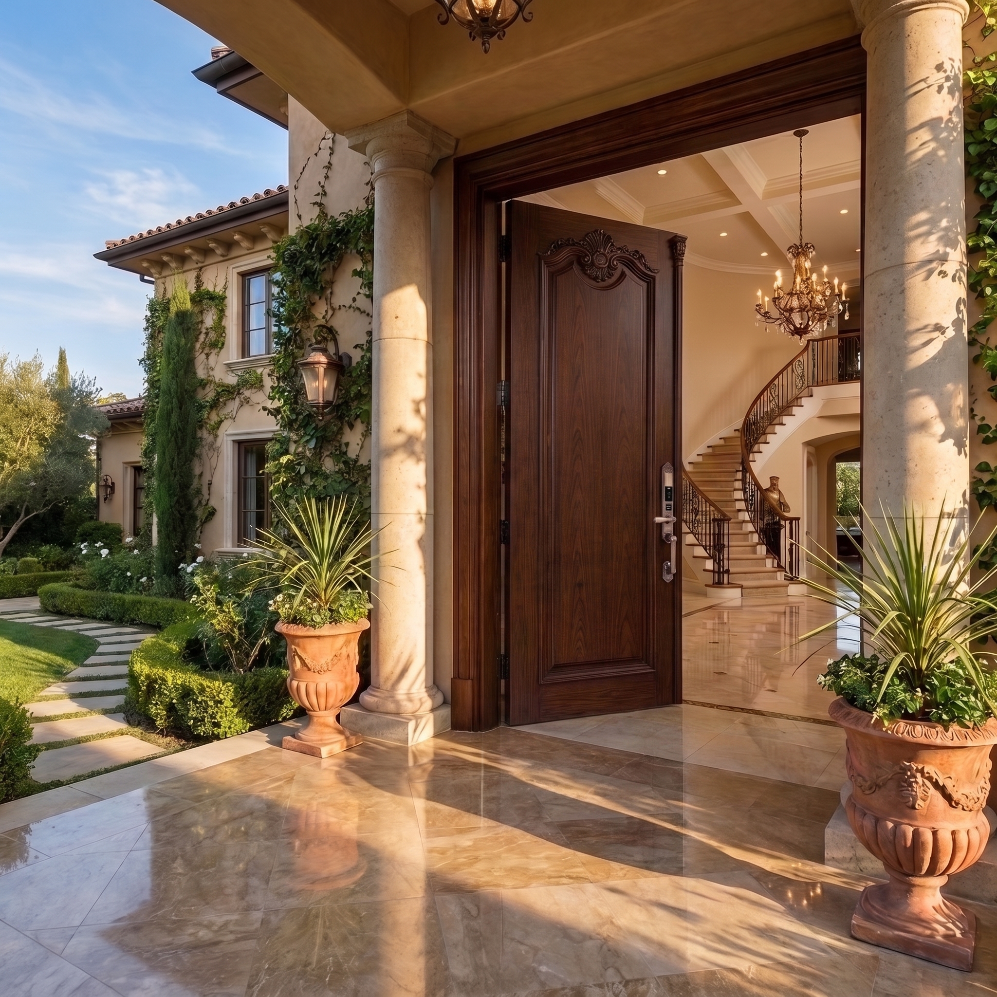Khóa cửa thông minh tân cổ điển AVOLOCK AC8812R – Face ID 3D, bảo mật toàn diện cho biệt thự đẳng cấp - Ảnh 3