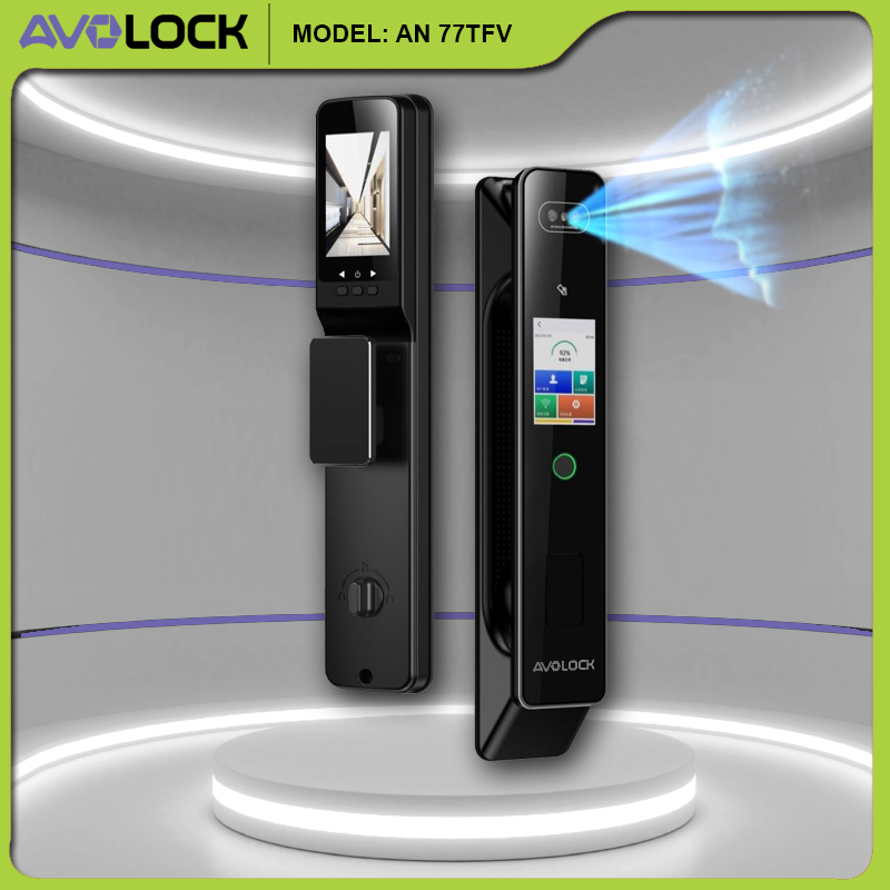 Khóa cửa nhận diện khuôn mặt 3D Avolock AL 77TFV phù hợp nhà có người già