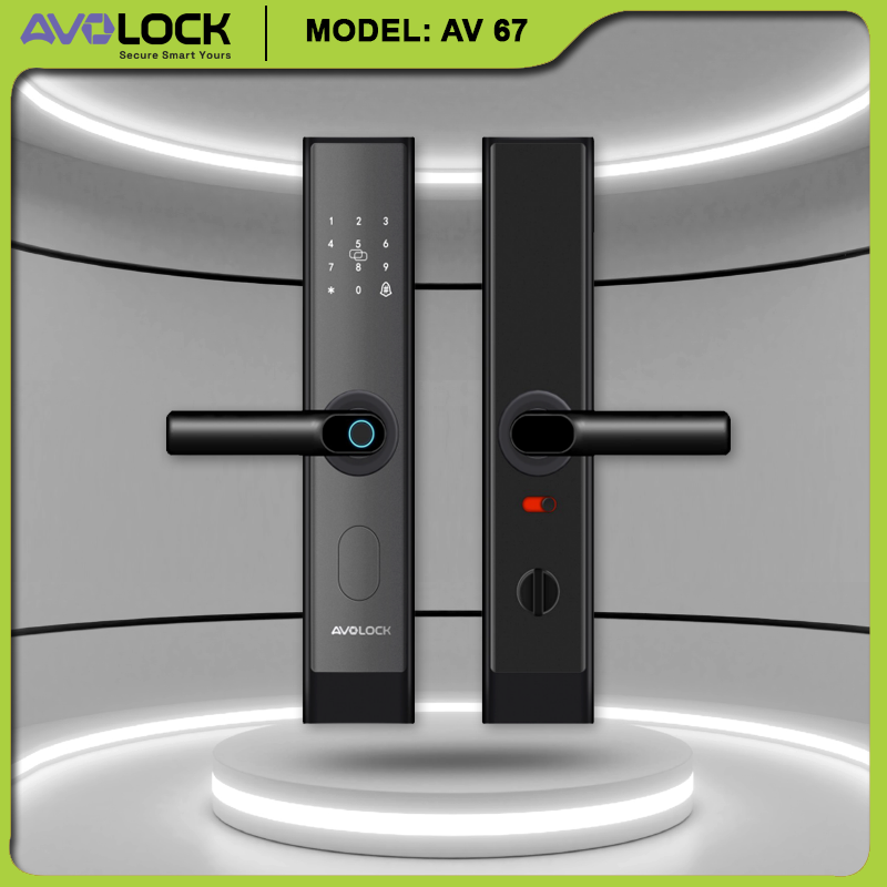 Khóa cửa vân tay Avolock AV 67 cho cửa gỗ — mẫu được khách hàng tin dùng