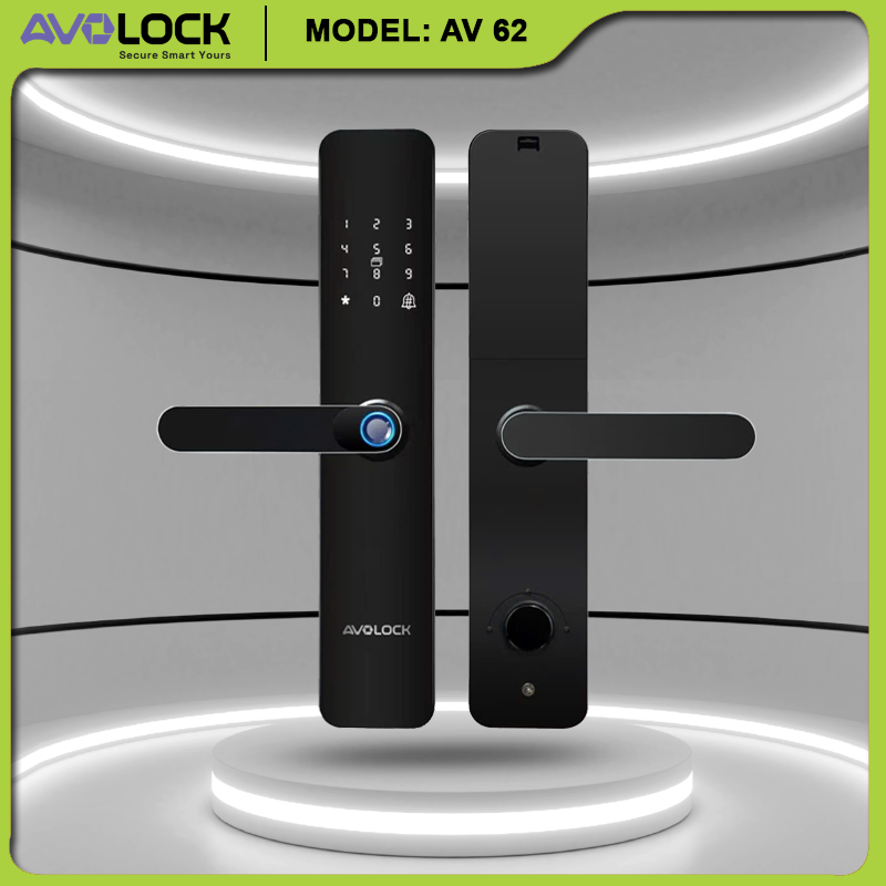 Khóa vân tay Avolock AV62 cho cửa gỗ chung cư, dự án căn hộ