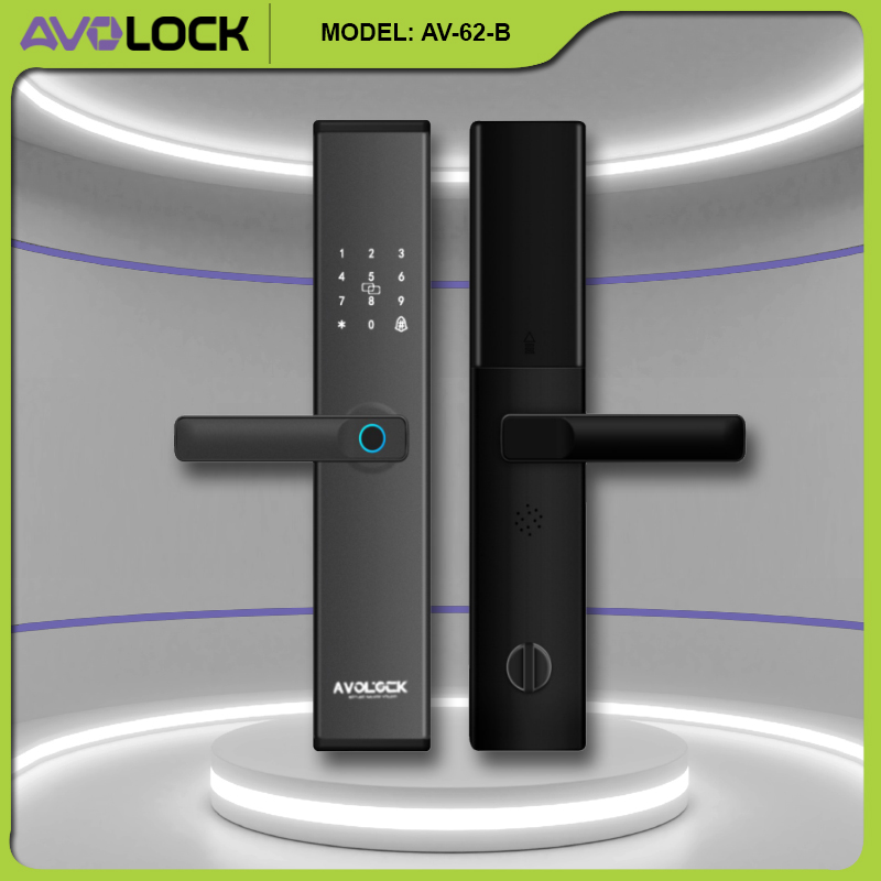 Khóa vân tay Avolock AV-62-B cho cửa gỗ, điều khiển qua app Khóa vân tay Avolock AV-62-B cho cửa gỗ, điều khiển qua app