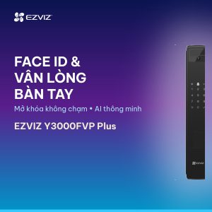 Khóa vân tay EZVIZ Y3000FVP Plus – Face ID & vân lòng bàn tay